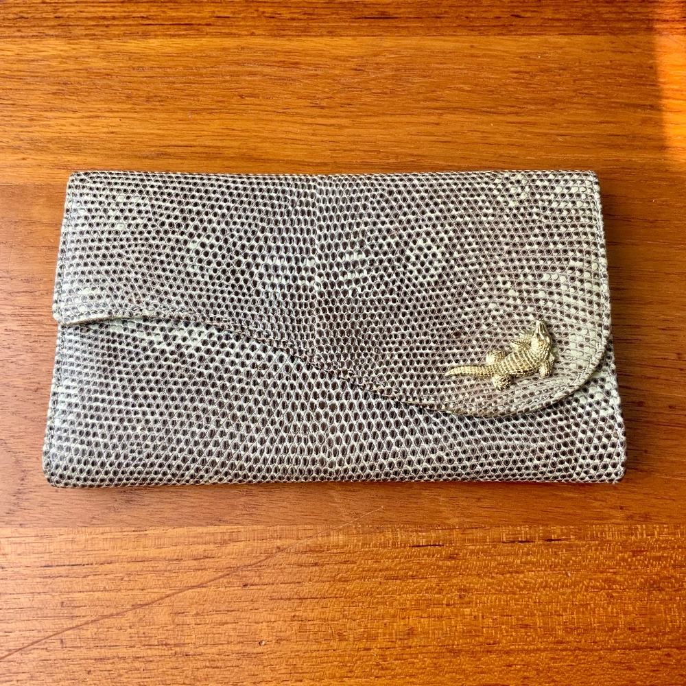 Vintage Barry Kieselstein-Cord  Lizard Wallet